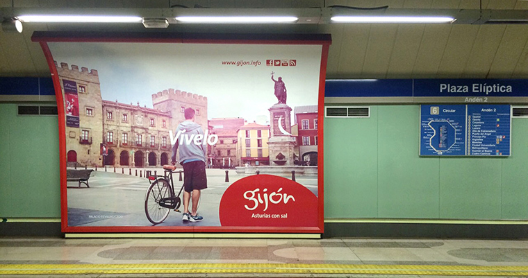 publicidad metro de Madrid