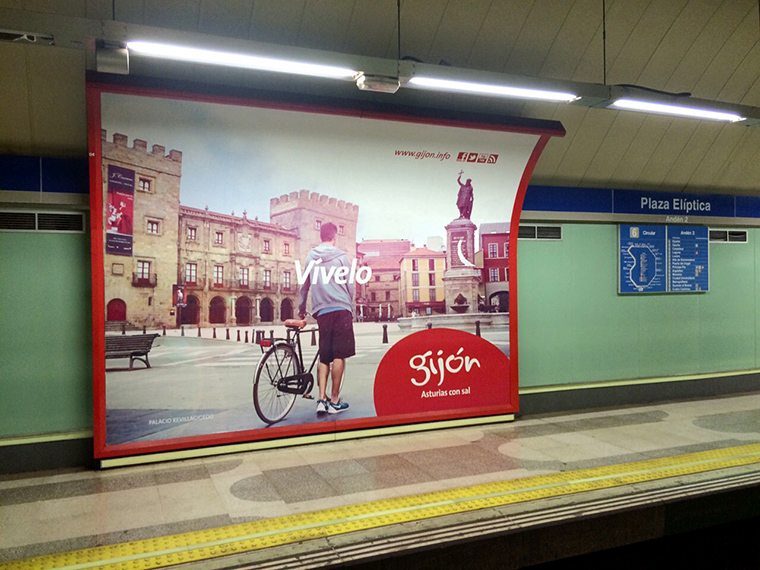 publicidad metro de Madrid